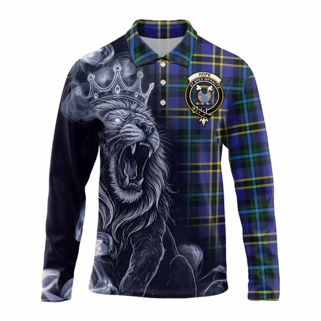 Hope Tartan Long Sleeve Polo Shirt Roaring Lion Heritage