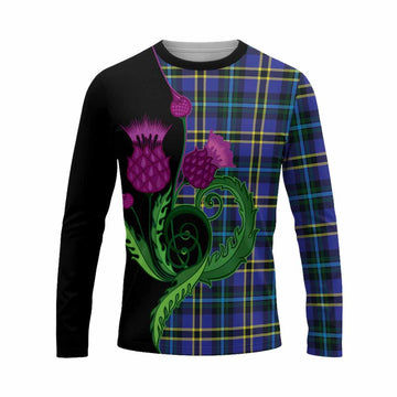 Hope Tartan Long Sleeve T-Shirt Traditional Scottish Thistle