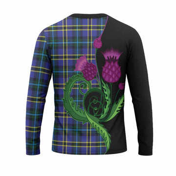 Hope Tartan Long Sleeve T-Shirt Traditional Scottish Thistle