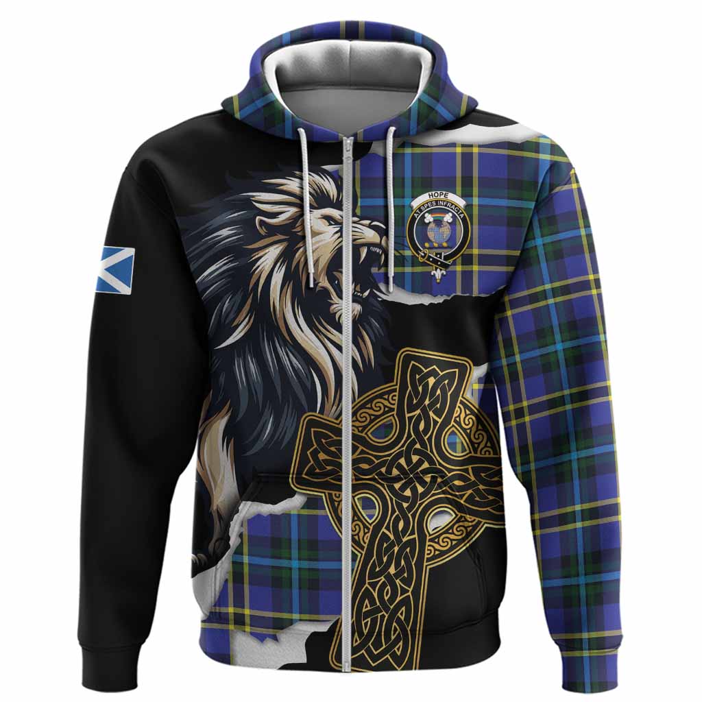 Hope Tartan Scottish Hoodie Lion Celtic Heritage