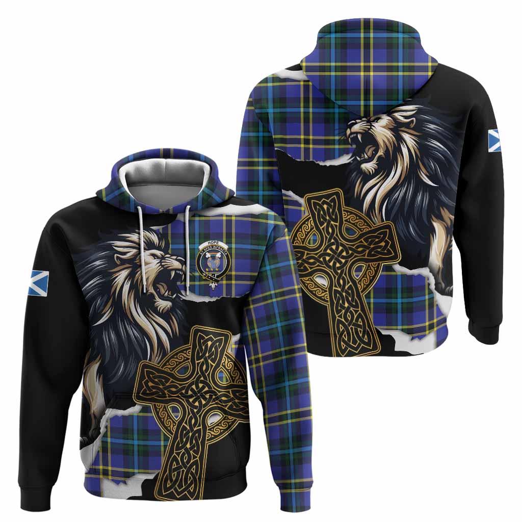 Hope Tartan Scottish Hoodie Lion Celtic Heritage