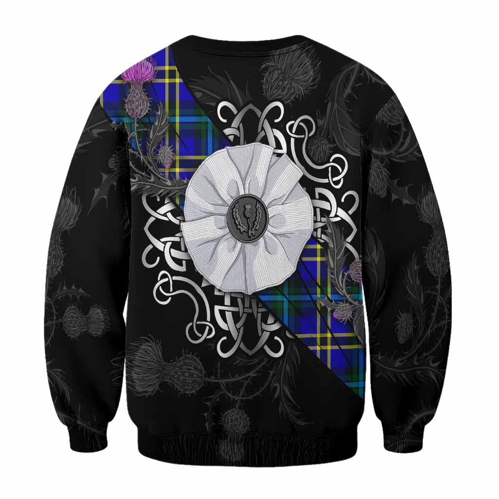 Hope Tartan Sweatshirt Jacobite White Rose
