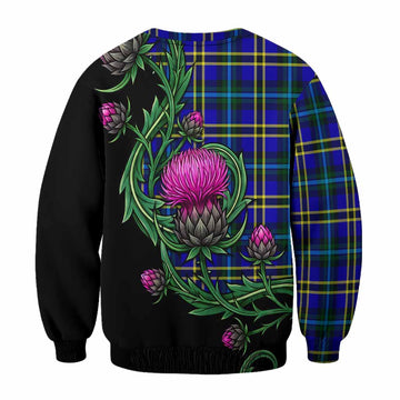 Hope Tartan Sweatshirt Resilient Scottish Thistle - Tartan Vibes Clothing