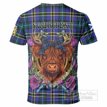 Hope Tartan T-Shirt Scottish Thistle Heilan Coo