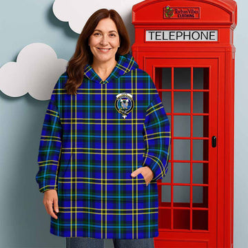 Hope Tartan Wearable Blanket with Family Crest - Tartan Vibes Clothing