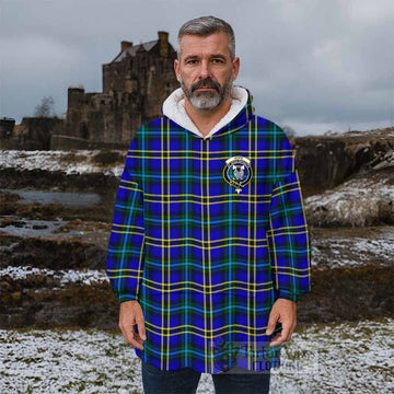 Hope Tartan Wearable Blanket with Family Crest - Tartan Vibes Clothing