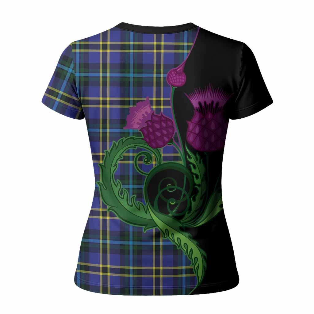 Hope Tartan Women T shirt Traditional Scottish Thistle