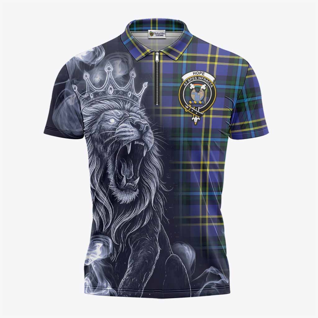 Hope Tartan Zipper Polo Shirt Roaring Lion Heritage