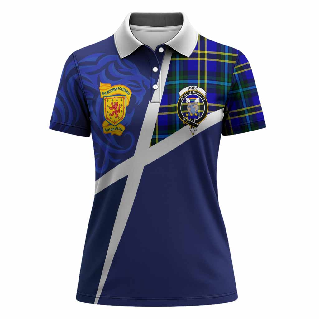 Hope The Scottish Football Crest Women Polo Shirt Lion-Tartan Army