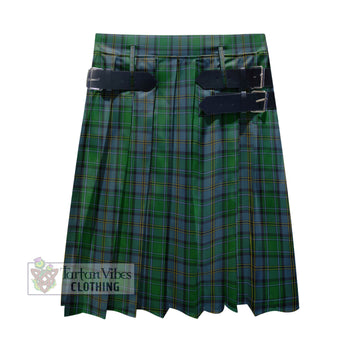 Hope Vere Tartan Men's Pleated Skirt - Fashion Casual Retro Scottish Kilt Style