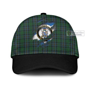Hope Vere Tartan Classic Cap with Family Crest In Me Style