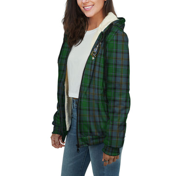 Hope Vere Tartan Sherpa Hoodie with Family Crest