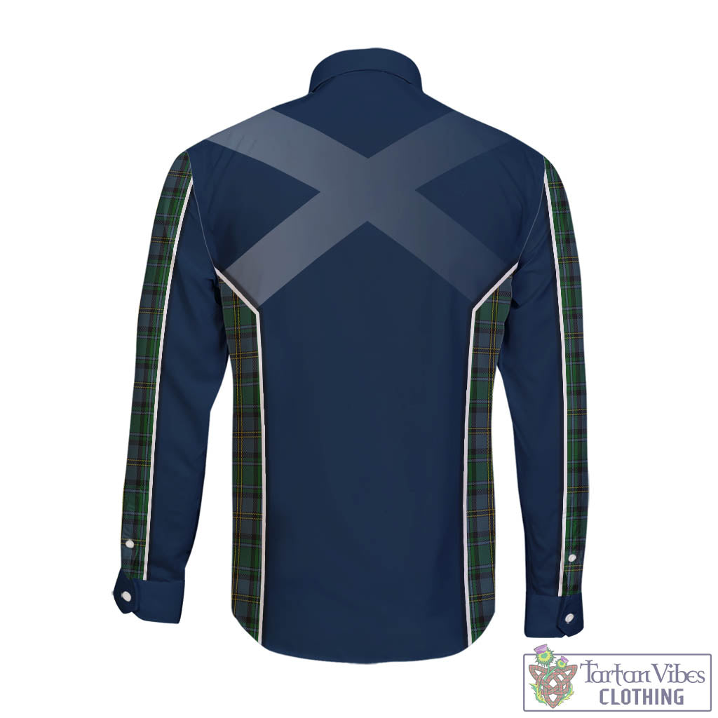 Tartan Vibes Clothing Hope Vere Tartan Long Sleeve Button Up Shirt with Family Crest and Lion Rampant Vibes Sport Style