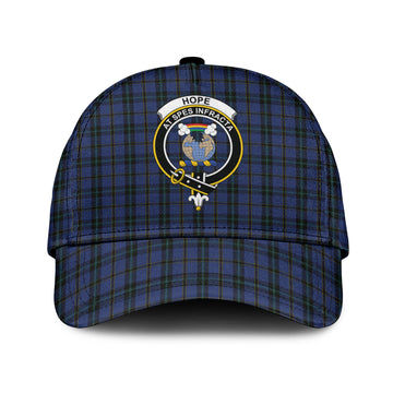 Hope (Vere-Weir) Tartan Classic Cap with Family Crest