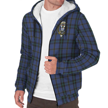 Hope (Vere-Weir) Tartan Sherpa Hoodie with Family Crest