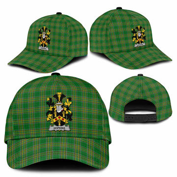 Hopkins Irish Clan Tartan Classic Cap with Coat of Arms