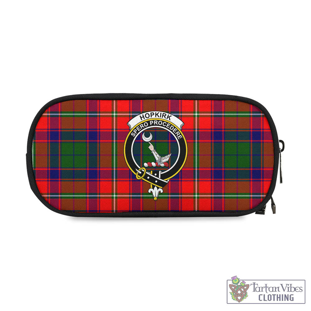 Hopkirk Tartan Pen and Pencil Case with Family Crest One Size 4.13*8.74 inch - Tartan Vibes Clothing