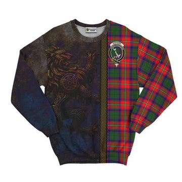 Hopkirk Tartan Family Crest Sweatshirt Alba Gu Brath Be Brave Lion Ancient Style Unisex - Tartan Vibes Clothing