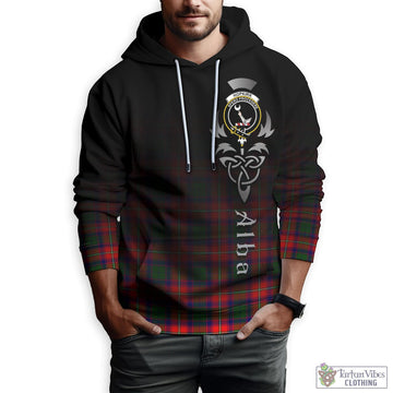 Hopkirk Tartan Hoodie Featuring Alba Gu Brath Family Crest Celtic Inspired Zip Hoodie - Tartan Vibes Clothing