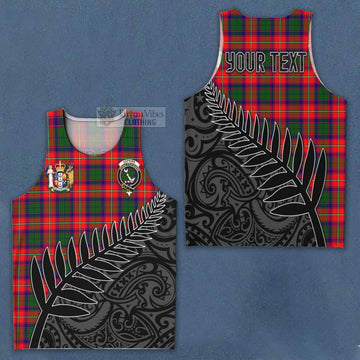 Hopkirk Crest Tartan Men's Tank Top with New Zealand Silver Fern Half Style Men - Tartan Vibes Clothing