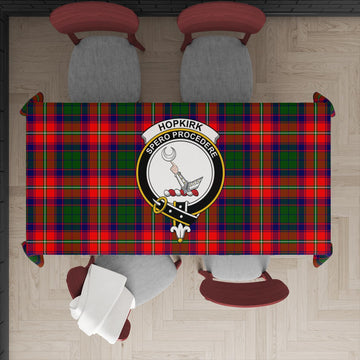 Hopkirk Tartan Tablecloth with Family Crest XL 57.1"x70.9"(145x180cm) - Tartan Vibes Clothing