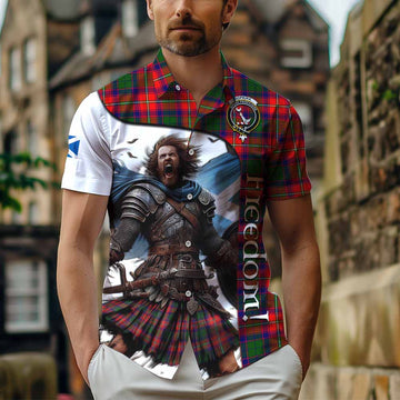 Hopkirk Crest Tartan Hawaiian Shirt Inspired by the Freedom of Scottish Warrior Kid - Tartan Vibes Clothing