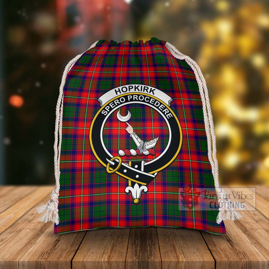 Hopkirk Tartan Christmas Santa's Bag with Family Crest - Tartan Vibes Clothing