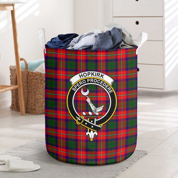 Hopkirk Tartan Laundry Basket with Family Crest One Size - Tartan Vibes Clothing