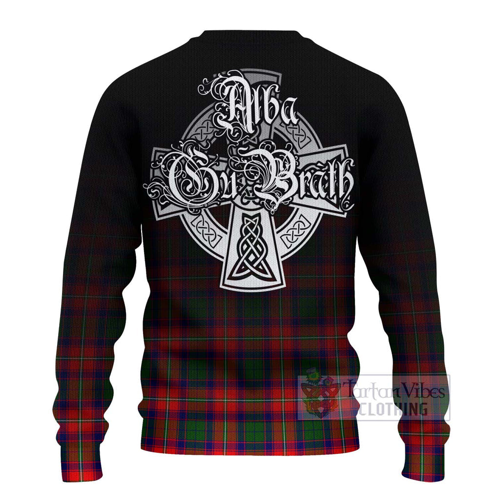 Hopkirk Tartan Ugly Sweater Featuring Alba Gu Brath Family Crest Celtic Inspired - Tartan Vibes Clothing