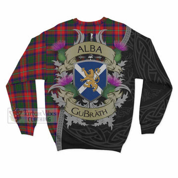 Hopkirk Tartan Family Crest Sweatshirt Lion Rampant Royal Thistle Shield Celtic Inspired - Tartan Vibes Clothing