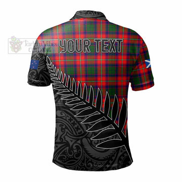 Hopkirk Crest Tartan Polo Shirt with New Zealand Silver Fern Half Style - Tartan Vibes Clothing