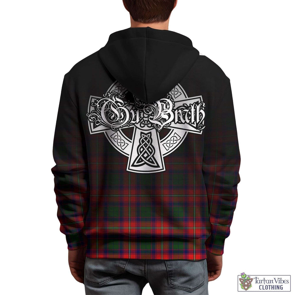 Hopkirk Tartan Hoodie Featuring Alba Gu Brath Family Crest Celtic Inspired - Tartan Vibes Clothing
