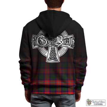 Hopkirk Tartan Hoodie Featuring Alba Gu Brath Family Crest Celtic Inspired - Tartan Vibes Clothing