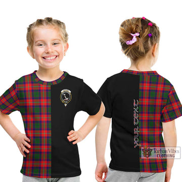 Hopkirk Tartan Kid T-Shirt with Family Crest and Half Of Me Style - Tartan Vibes Clothing