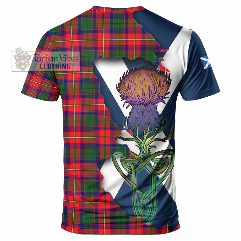 Hopkirk Tartan Family Crest T-Shirt Scottish Thistle Celtic Inspired - Tartan Vibes Clothing