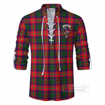 Hopkirk Tartan Ghillie Kilt Shirt with Family Crest DNA In Me Style - Tartan Vibes Clothing