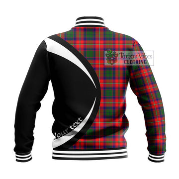 Hopkirk Tartan Baseball Jacket with Family Crest Circle Style - Tartan Vibes Clothing