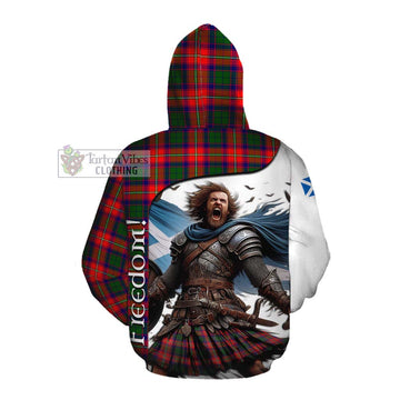 Hopkirk Crest Tartan Cotton Hoodie Inspired by the Freedom of Scottish Warrior Pullover Hoodie - Tartan Vibes Clothing