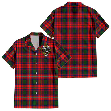 Hopkirk Tartan Hawaiian Shirt with Family Crest - Tartan Vibes Clothing