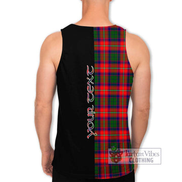 Hopkirk Tartan Men's Tank Top with Family Crest and Half Of Me Style - Tartan Vibes Clothing
