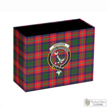 Hopkirk Tartan Pen Holder with Family Crest - Tartan Vibes Clothing