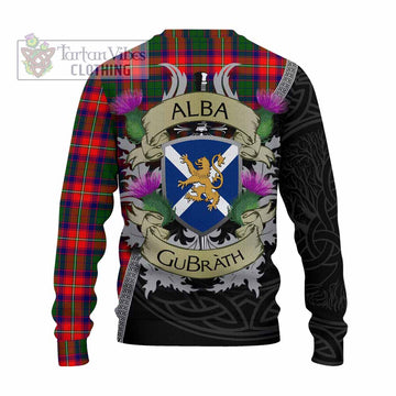 Hopkirk Tartan Family Crest Knitted Sweater Lion Rampant Royal Thistle Shield Celtic Inspired - Tartan Vibes Clothing