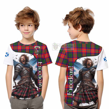 Hopkirk Crest Tartan Kid T-Shirt Inspired by the Freedom of Scottish Warrior - Tartan Vibes Clothing