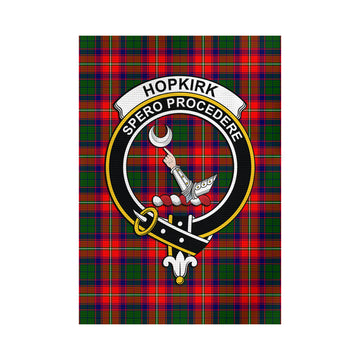 Hopkirk Tartan Flag with Family Crest - Tartan Vibes Clothing