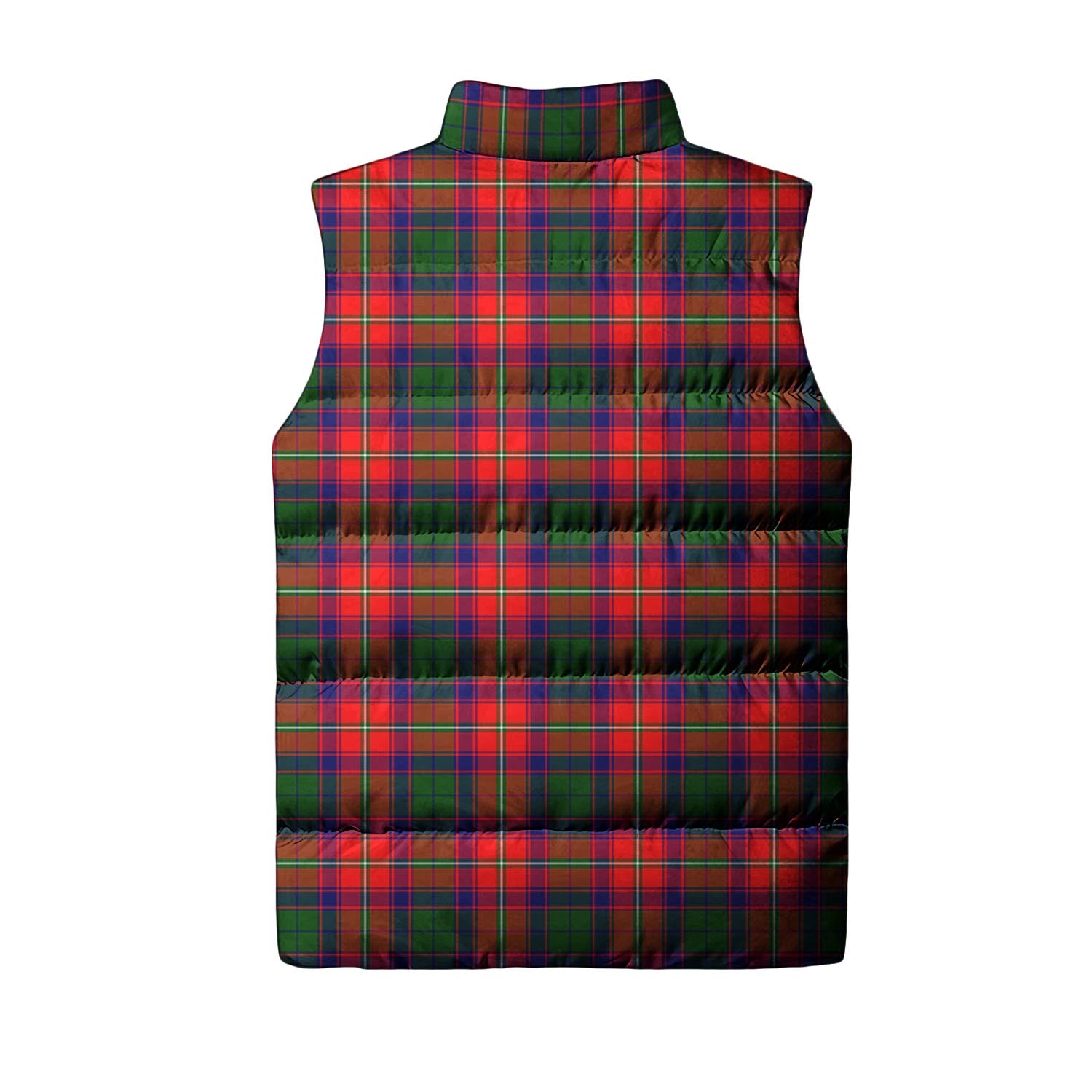 Hopkirk Tartan Sleeveless Puffer Jacket with Family Crest - Tartan Vibes Clothing