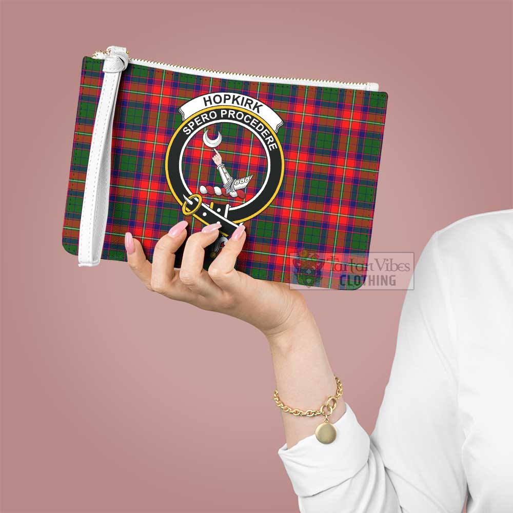 Tartan Vibes Clothing Hopkirk Family Crest Tartan Clutch Bag