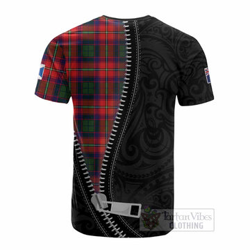 Hopkirk Tartan Cotton T-shirt New Zealand Pattern Unique Zipper Stylized