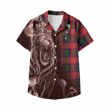Hopkirk Tartan Kid Hawaiian Shirt Roaring Lion Heritage