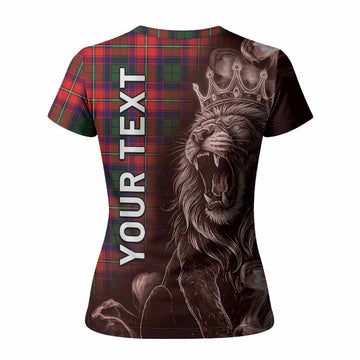 Hopkirk Tartan Women T shirt Roaring Lion Heritage