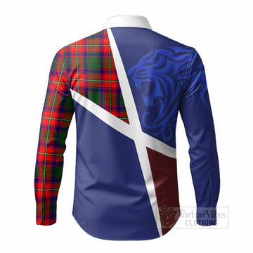 Hopkirk The Scottish Football Crest Long Sleeve Button Shirts Lion-Tartan Army
